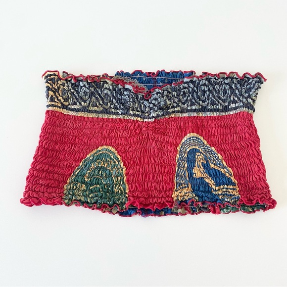 Smocked Bandeau Top - Picture 2 of 6